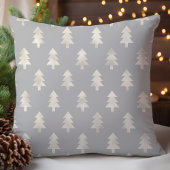 プラチナムグレークリスマスツリーズホリデー クッション