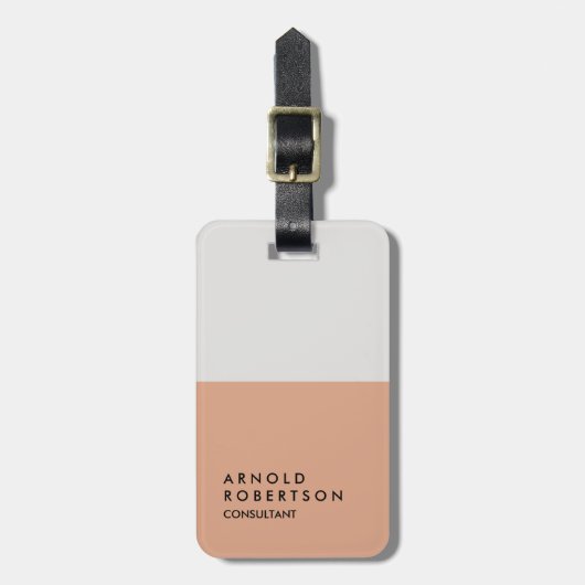 プラチナムグレートレンディーミニマモダンリスト ラゲッジタグ (正面縦)