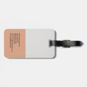 プラチナムグレートレンディーミニマモダンリスト ラゲッジタグ (裏面横)