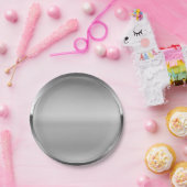 プラチナムシルバーシャインパーソナライズされたカスタムパーティー ペーパープレート (パーティー)