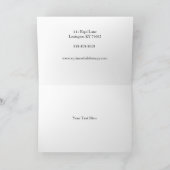 プラチナム エクイネ カスタマイズ可能 折りたたみ グリーティング カード (内部)