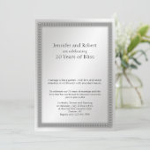 プラチナリーフ 20周年記念結婚式 招待状 (スタンド正面)