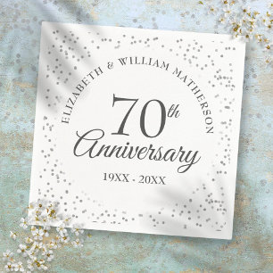 プラチナ婚式70周年記念 スタンダードカクテルナプキン