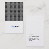 プラチナ格子 名刺 (正面/裏面)