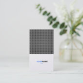 プラチナ格子 名刺 (スタンド正面)