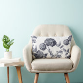 プラチナ灰色のモダンな植物の花のToile ランバークッション (椅子)