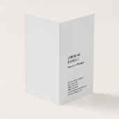 プラチナ灰色ミニマルモダン主義プレミアムシルク 名刺 (外部)