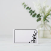 "プラチナ生命"名刺 名刺 (スタンド正面)