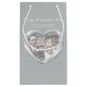 プラチナ結婚ー70周年記念写真抱き枕 スモールペーパーバッグ (裏面)