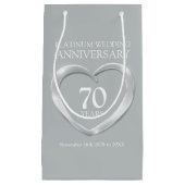 プラチナ結婚ー70周年記念写真抱き枕 スモールペーパーバッグ (正面)