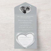 プラチナ結婚記念日 70周年パーティーイベント オールインワン招待状 (内側)