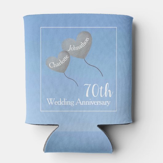 プラチナ結婚70周年の節目は涼しい 缶クーラー (裏面)