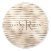 プラチナ線のDIY名&モノグラム セラミックノブ (正面)