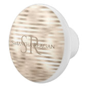 プラチナ線のDIY名&モノグラム セラミックノブ (右)