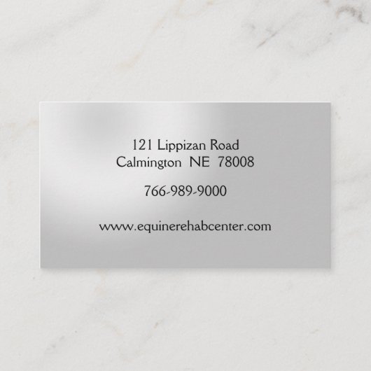 プラチナ馬パーソナライズされた名刺 名刺