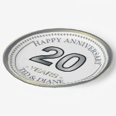 プラチナ20周年記念紙皿 ペーパープレート (アングル)