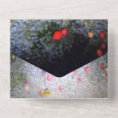 プラチナ20結婚周年記念の招待 オールインワン招待状 (裏面)