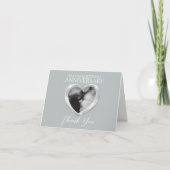 プラチナ70周年オリジナル写真を追加 ハート サンキューカード (正面)
