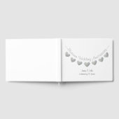 プラチナ70周年結婚記念日バンティング ゲストブック (全面)