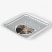 プラチナ70周年記念写真ハート広場 ペーパープレート (傾斜あり)