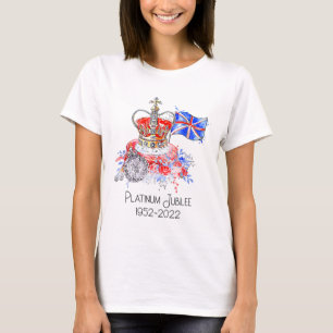 プラチナ700年王冠国旗 Tシャツ