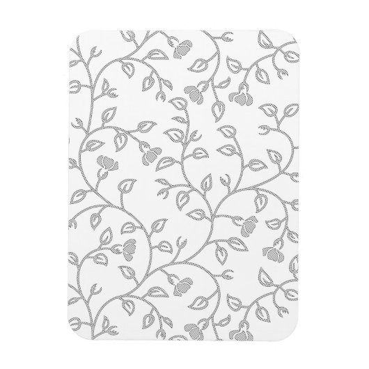 プラチナ、スノードリフト、スターダストの装飾的なデザイン。 マグネット (縦)