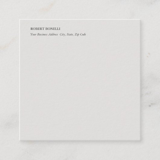 プラチユニークモダンナムグレイスタイリッシュミニマル エンクロージャーカード (正面)