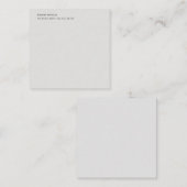 プラチユニークモダンナムグレイスタイリッシュミニマル エンクロージャーカード (正面/裏面)