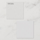 プラチユニークモダンナムグレイスタイリッシュミニマル ノートカード (正面/裏面)