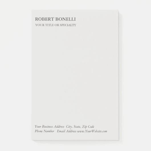 プラチユニークモダンナムグレイスタイリッシュミニマル ポストイット (正面)