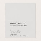 プラチユニークモダンナムグレイスタイリッシュミニマル 名刺 (外部フラット)