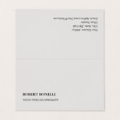 プラチユニークモダンナムグレイスタイリッシュミニマル 名刺 (外部フラット)