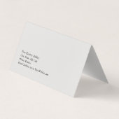 プラチユニークモダンナムグレイスタイリッシュミニマル 名刺 (裏面)