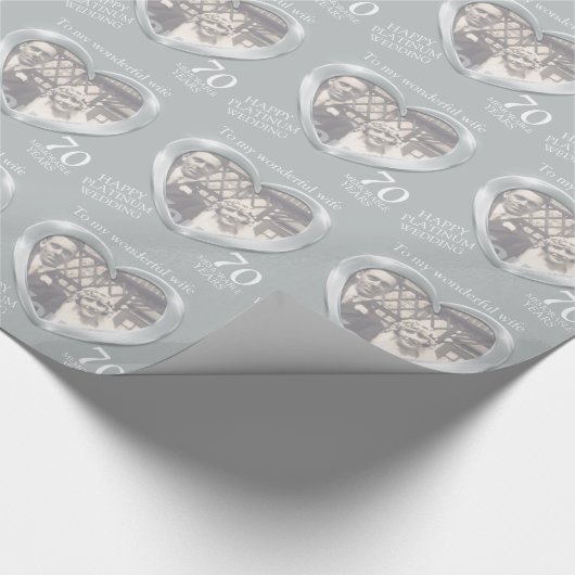 プラチ結婚ナム記念写真妻ラップ ラッピングペーパー (角)