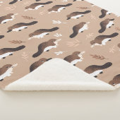 プラッよくはしゃぐトプスパターン シェルパブランケット (3/4)