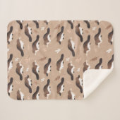 プラッよくはしゃぐトプスパターン シェルパブランケット (正面(横))