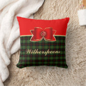 プラッエレガントドと宝石で飾られた弓(名前) クッション (ブランケット)