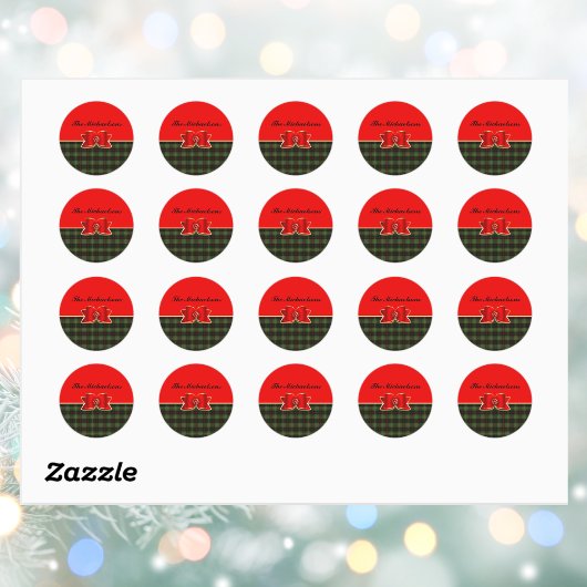 プラッエレガントドと宝石で飾られた弓(名前) ラウンドシール