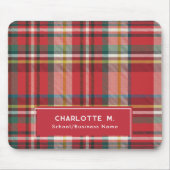 プラッカラフルドクラシックレパーソナライズされたッド マウスパッド (正面)