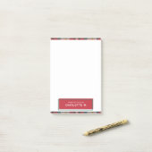 プラックラシックドカラフルパーソナライズされた ポストイット (デスク上)