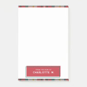 プラックラシックドカラフルパーソナライズされた ポストイット (正面)