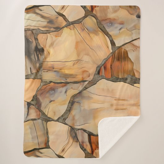 プラッシュカスタマイズ可能シャーパフリーススロー シェルパブランケット (正面)