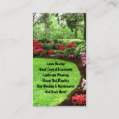 プラッシュグリーンランドスケープ気に造園 名刺 (裏面)