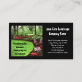 プラッシュグリーンランドスケープ気に造園 名刺 (正面)