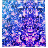 プラッシュパープルダイヤモンド シャワーカーテン (正面)