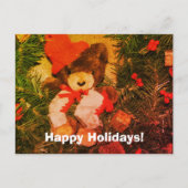 プラッシュベアーオンリースクリスマスホリデーポストカード シーズンポストカード (正面)