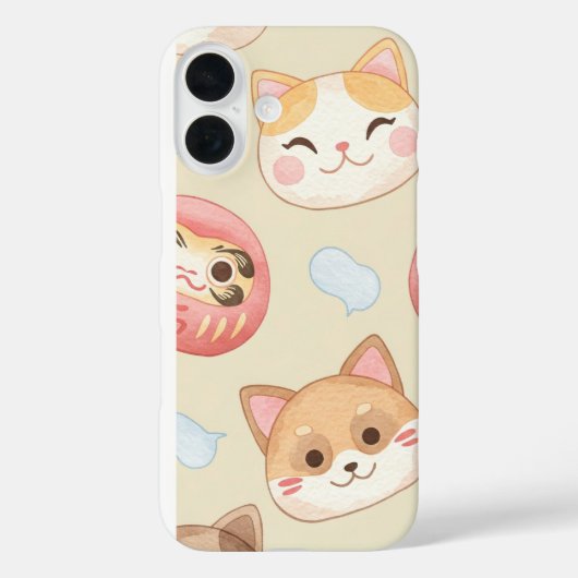 プラッシュ顔バイナターシャ Case-Mate iPhoneケース (裏面)