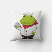 プラッタでカエルを調理師として クッション (裏面)