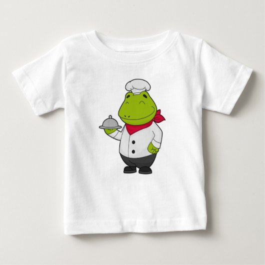 プラッタでカエルを調理師として ベビーTシャツ (正面)