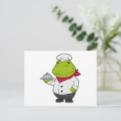 プラッタでカエルを調理師として ポストカード (スタンド正面)